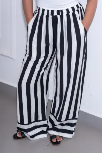 HB SS26-47 BOLD STRIPE PALAJJO