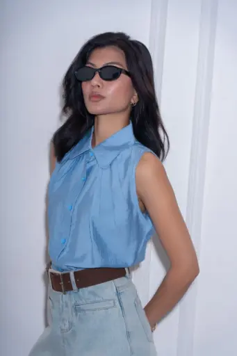 HB SS26-30 PLEATED SOLID SHIRT