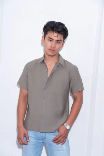 BMMO SS26-07 SOLID HALF SHIRT