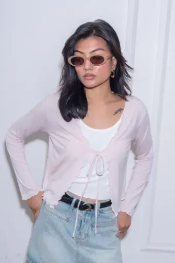 HB SS26-99 TIE CARDIGAN