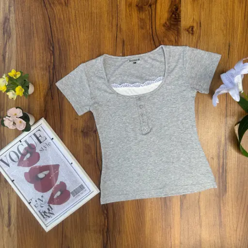 HB SS25-22 Vintage Lace Top