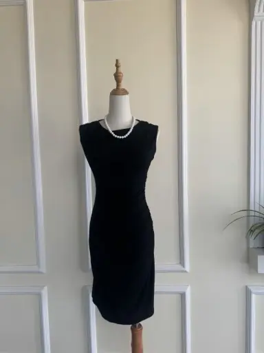 HB SS25-45 Side Ruched Bodycon Dress