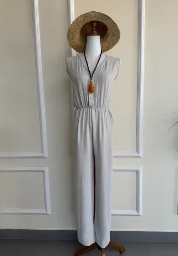 HB SS25-79 Front Button Jumpsuit