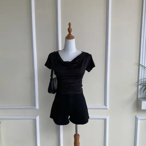 HB25-100 Cowl Neck Top